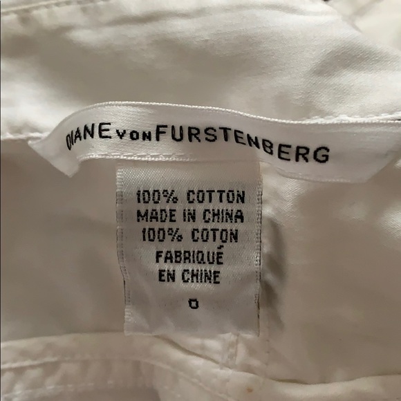 DVF Diane Von Furstenberg white dress size 0 - Picture 3 of 3